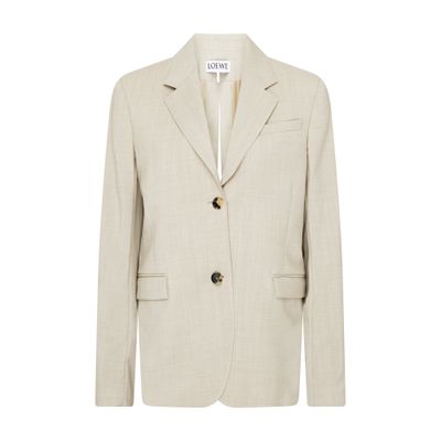 Loewe Tailored Jacket In Beige