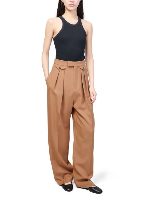 CHLOE Straight pleated pants