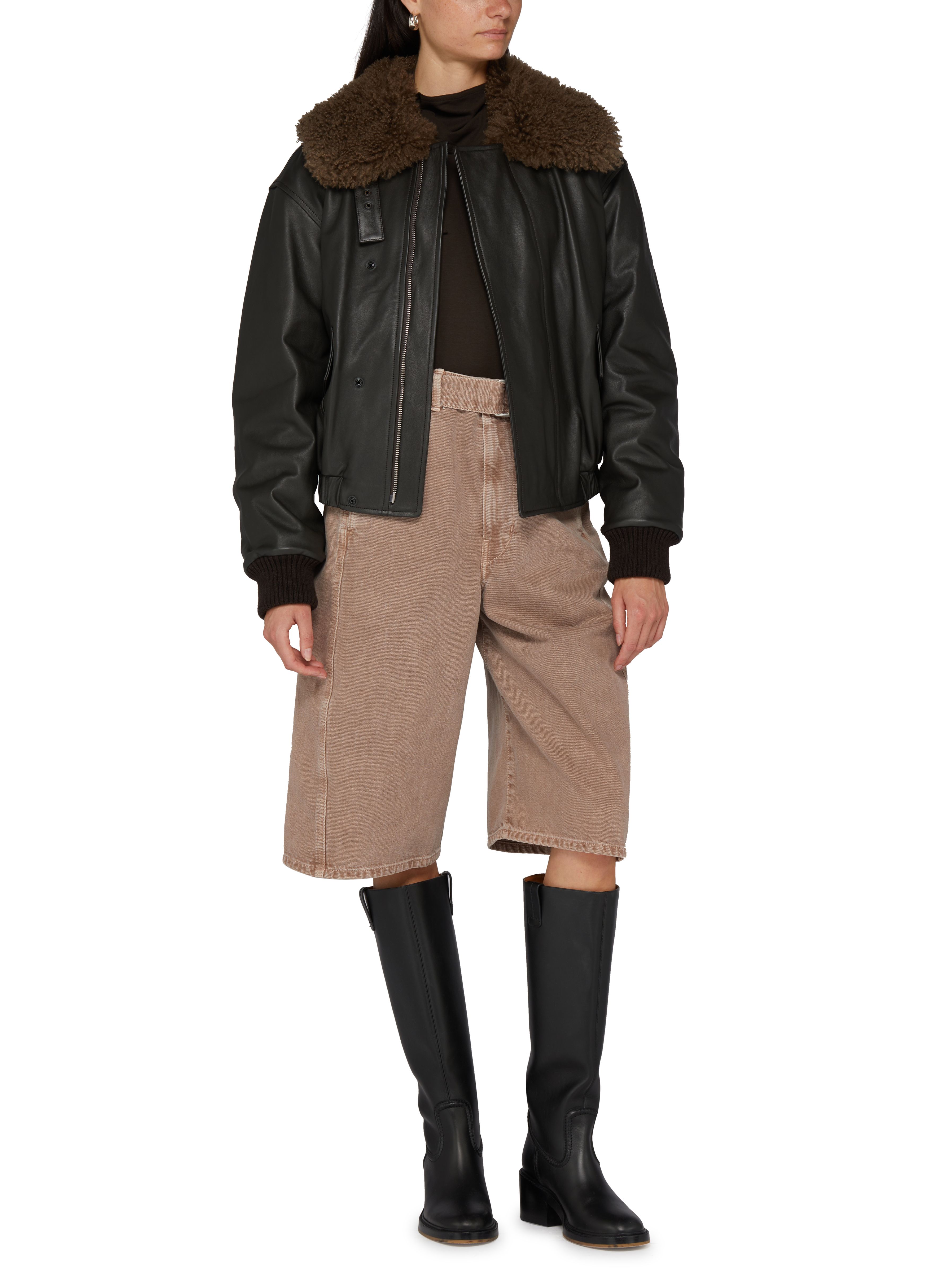 Leather blouson thumbnail 6