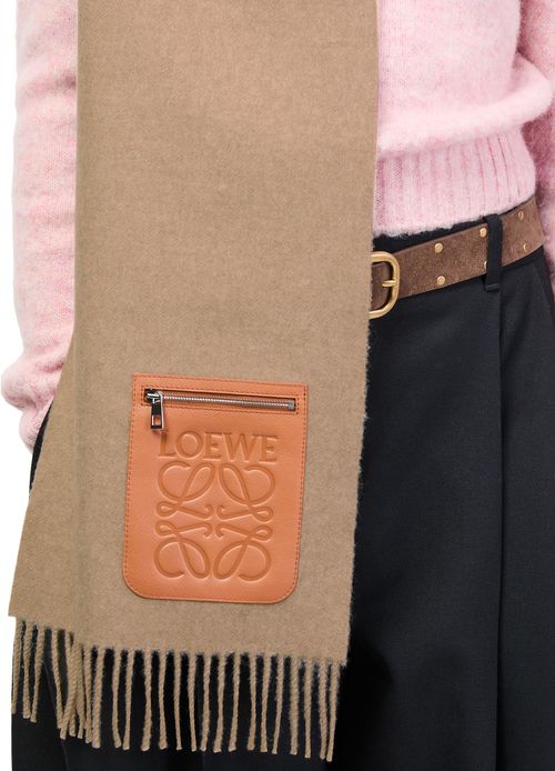 LOEWE Wool and cashmere scarf