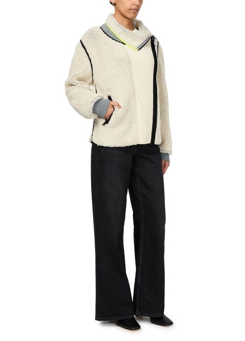 LOUIS VUITTON Shearling-Effect Zip-Up Jacket