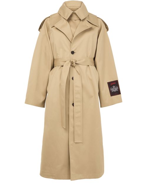 JEAN PAUL GAULTIER The deconstructed cotton twill trench