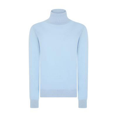 Dolce & Gabbana Cashmere And Silk Jumper In Blue