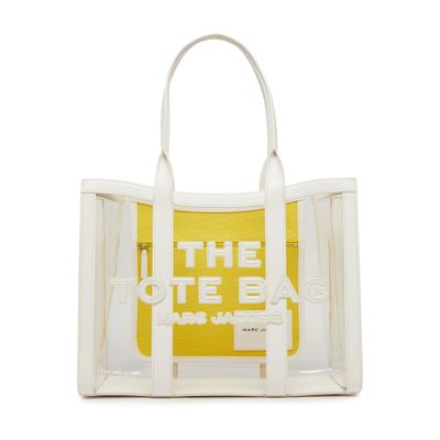 Shop Marc Jacobs The Clear Large Tote Bag In White