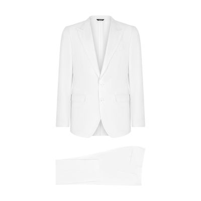 Dolce & Gabbana Taormina-fit Single-breasted Suit In White