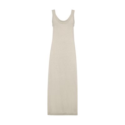 Brunello Cucinelli Cashmere Maxi Dress In Beige