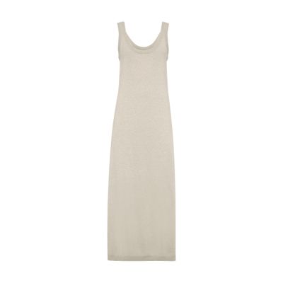 Shop Brunello Cucinelli Cashmere Knit Dress In Beige