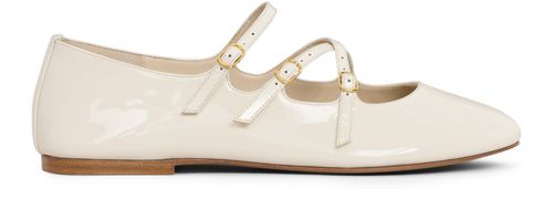 CELINE Les ballerines Celine criss-cross babies ballerina in patent calfskin