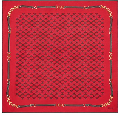 CELINE Bandana in heritage silk twill