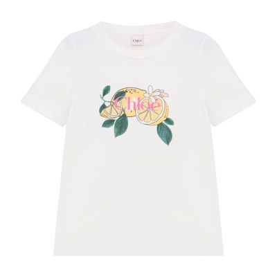 Chloé Printed T-shirt In White