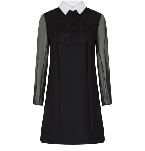 VALENTINO GARAVANI Robe en crêpe couture