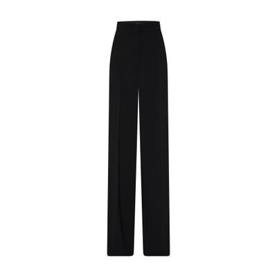 Max Mara Studio Lontra High Waist Trousers In Black