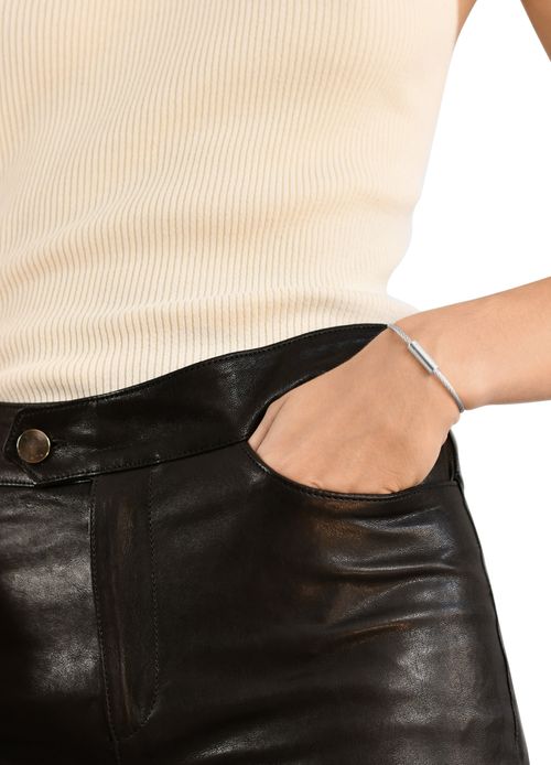 LE GRAMME 9g Polished sterling silver cable bracelet