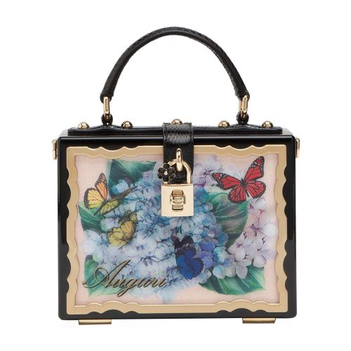 Lacquered Postcard Dolce Box bag