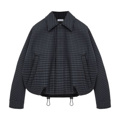 Loewe Jacket With Drawstring In Blue