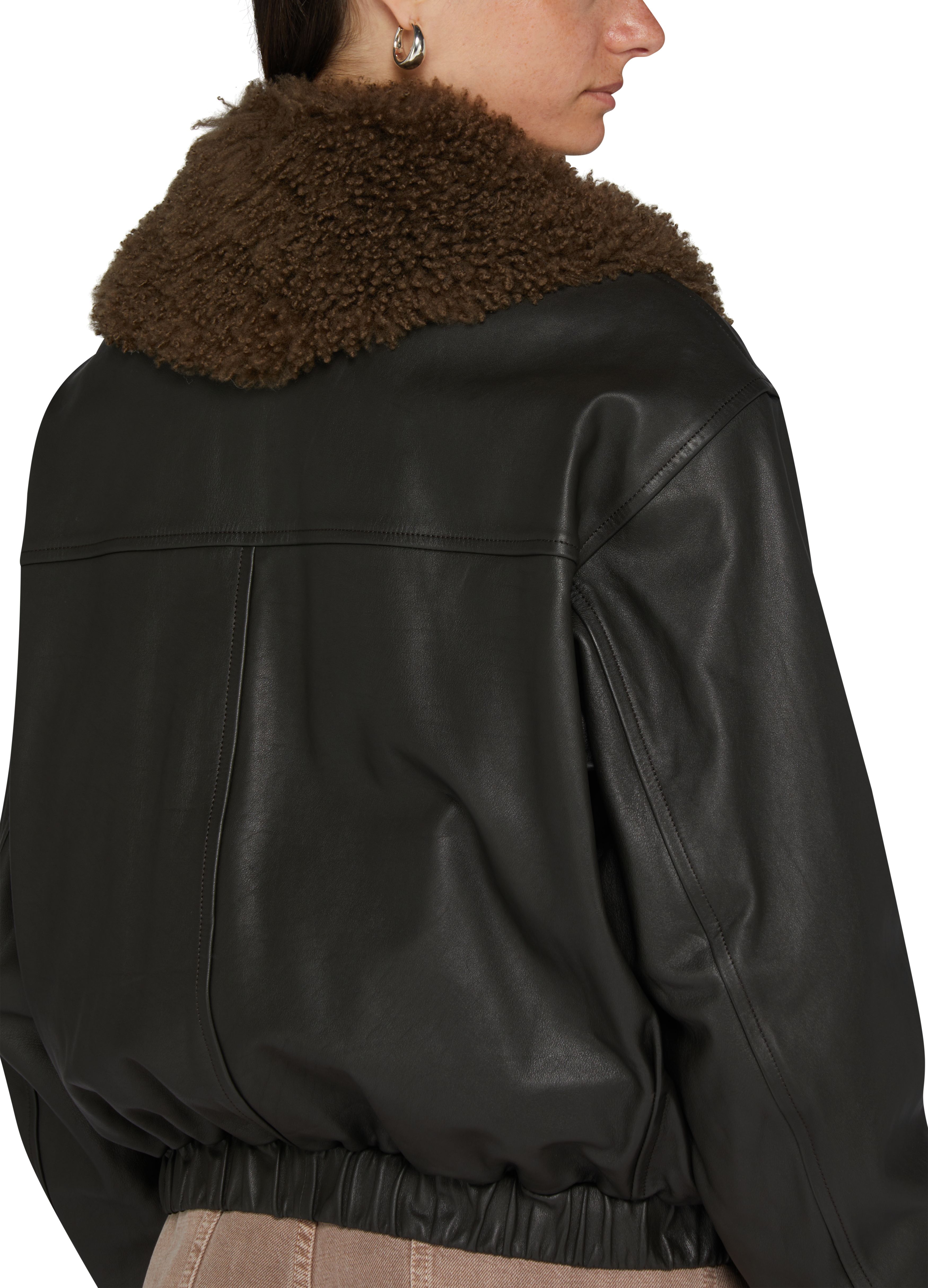 Leather blouson thumbnail 5