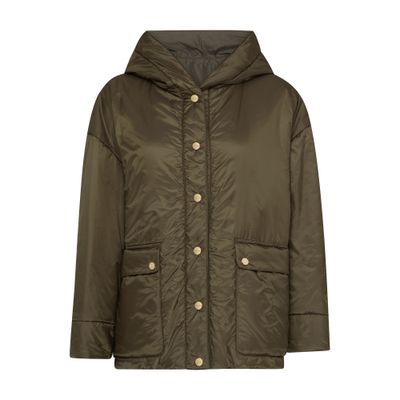 Max Mara Greenmo Jacket With Hood - The Cube In Green