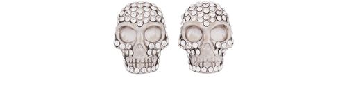 MCQUEEN Clous d'oreille avec skull pavé