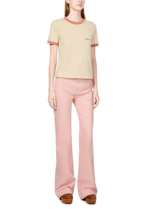 CHLOE Cotton crew neck t-shirt