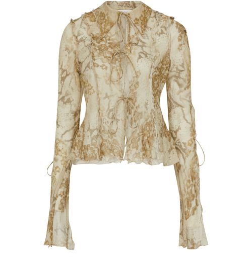 ACNE STUDIOS Printed long-sleeved blouse