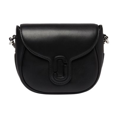 Shop Marc Jacobs The Covered J Marc Saddle Bag In Black