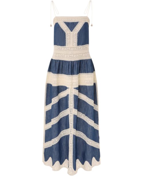 ZIMMERMANN Awaken denim négligée dress
