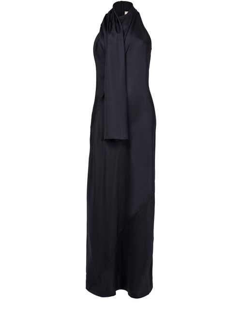 ROHE Foulard Neckholder-Kleid aus Seide
