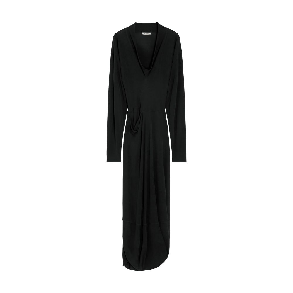 V-neck long dress thumbnail 6