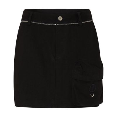 Moncler Genius X Willow Smith Cotton Mini Skirt In Black