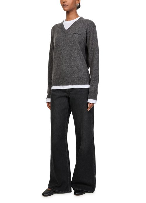 MIU MIU Pull col V en cachemire