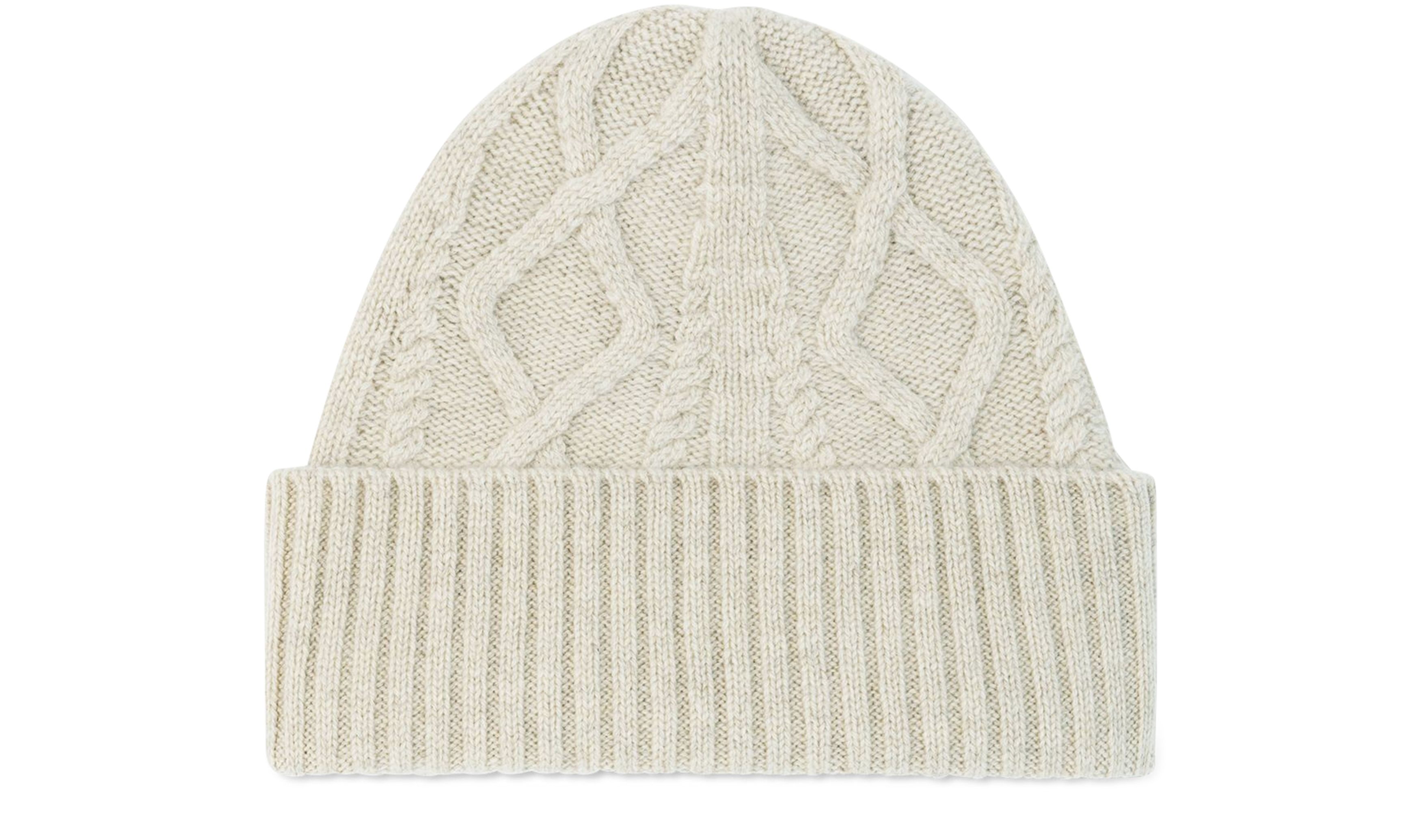 Cable knit beanie