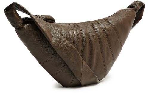 LEMAIRE Croissant grained leather medium bag