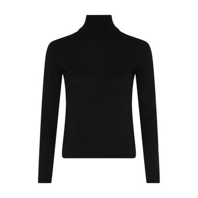 Max Mara Patroni Striped Turtleneck Sweater In Beige