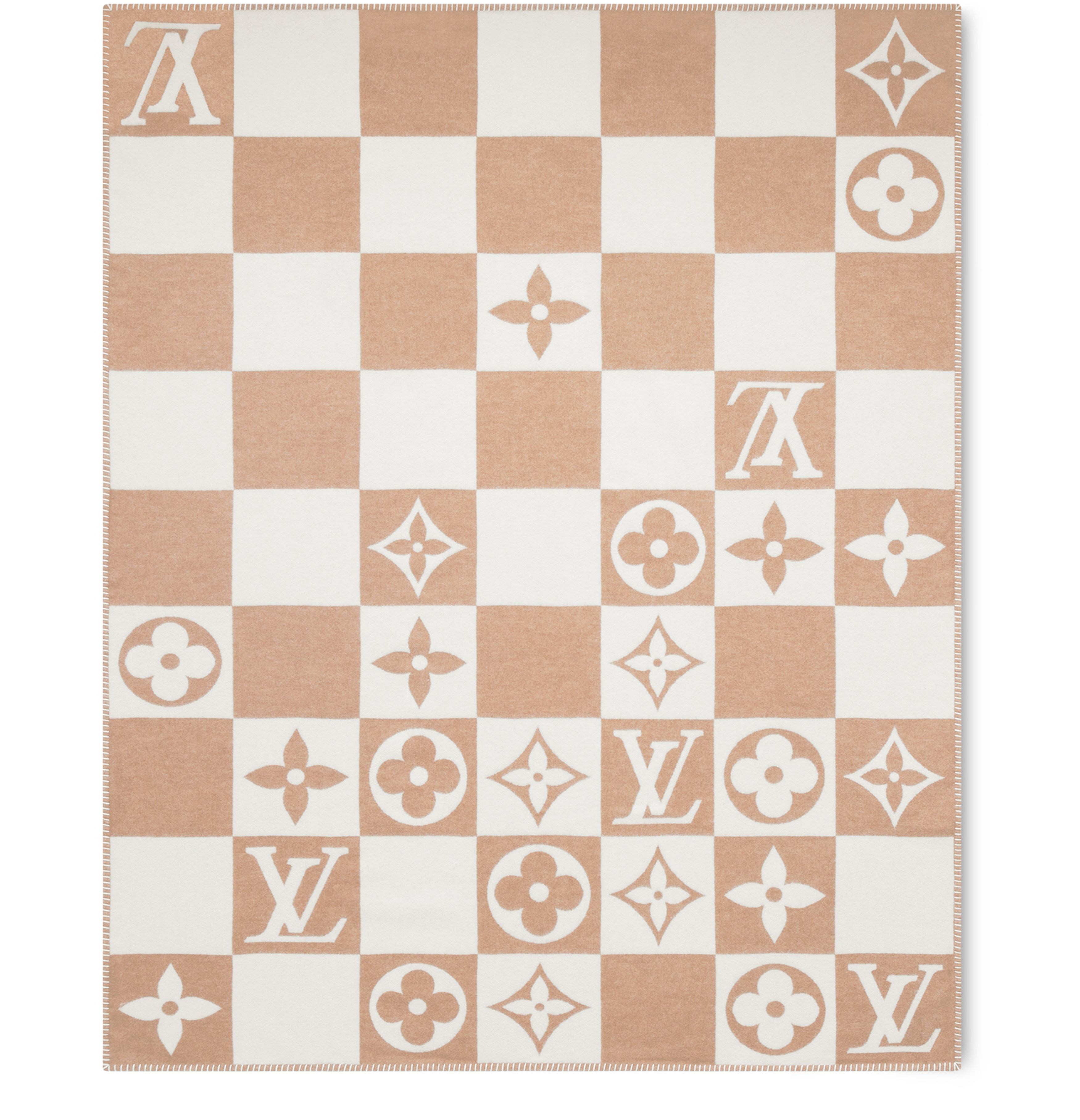 LV Checkmate Blanket