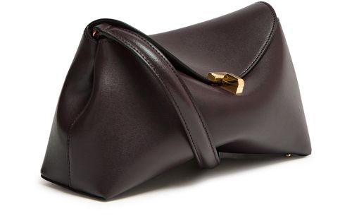 TOTEME T-Lock leather clutch