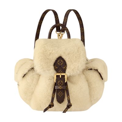 Louis Vuitton Nano Teddy Backpack In Beige