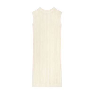 Bompard Loose-fit Sleeveless Dress In Sand