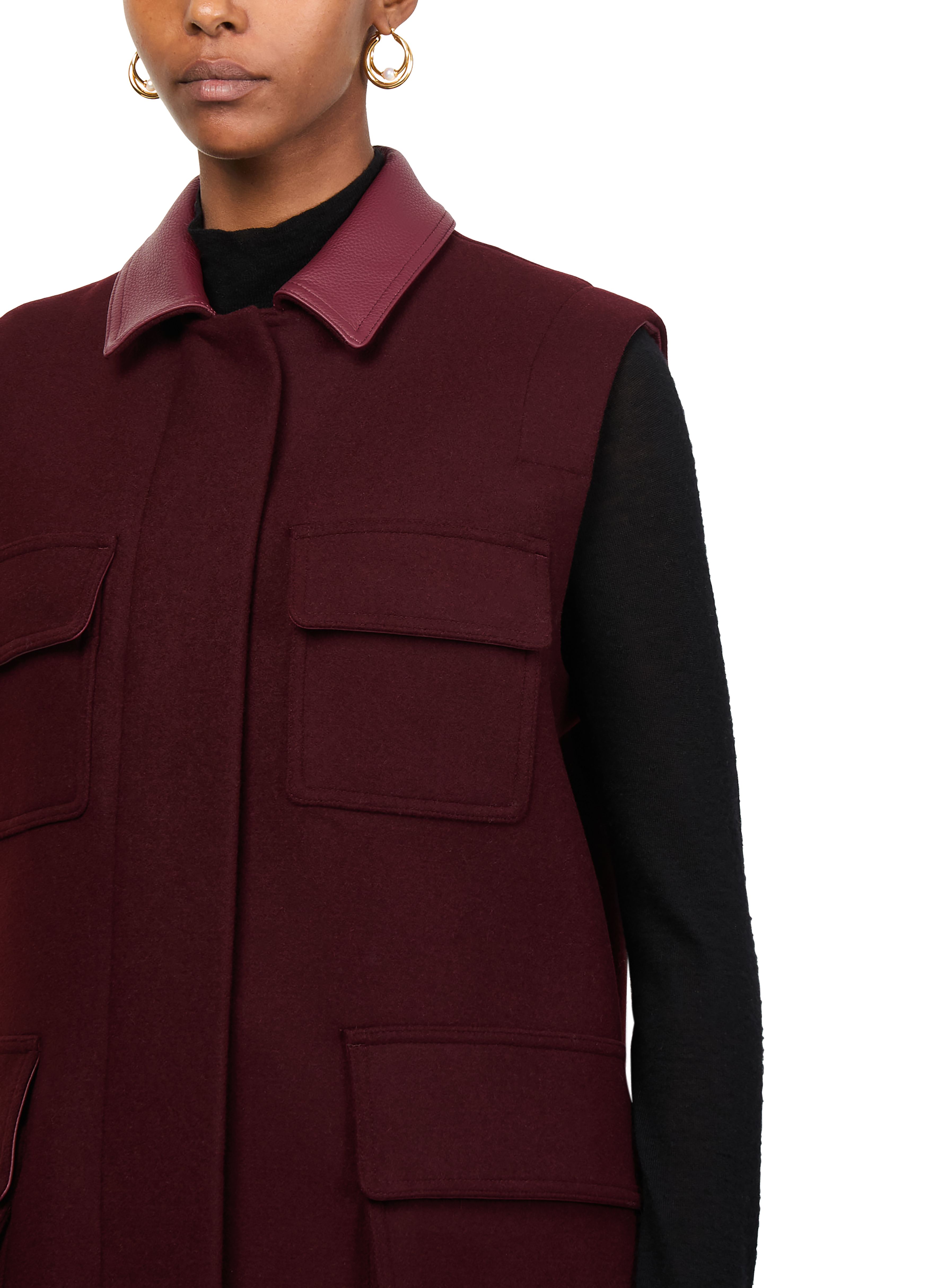 Sleeveless cargo jacket thumbnail 4