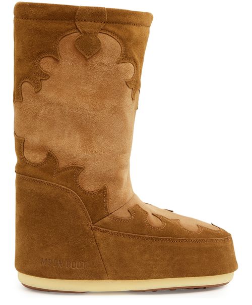 MOON BOOT Icon suede embroidery boots