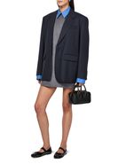 Women's Straight jacket with removable shirt trim | MIU MIU