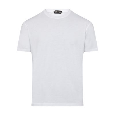 Shop Tom Ford Short Sleeve T-shirt In White