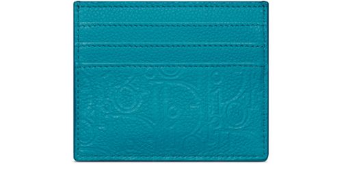DIOR Card Holder in Gravity leather