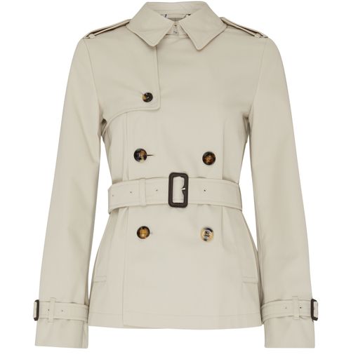 BURBERRY Short gabardine trench coat