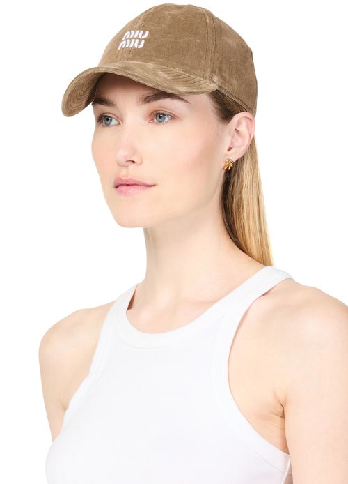 MIU MIU Casquette en velours