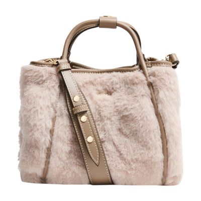 Max Mara Marine Handbag In Neutral