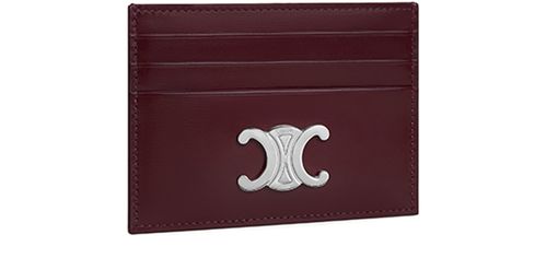 CELINE Triomphe in shiny calfskin card holder