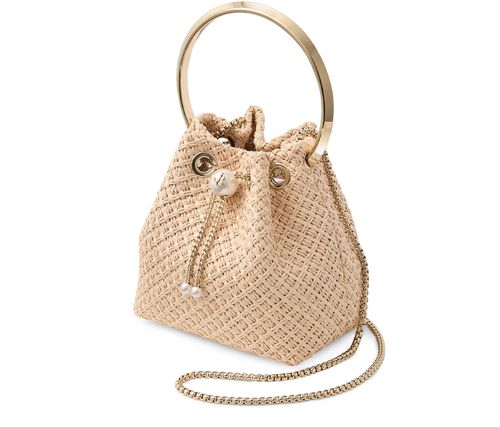 JIMMY CHOO Tasche Bon Bon aus Raffiabast