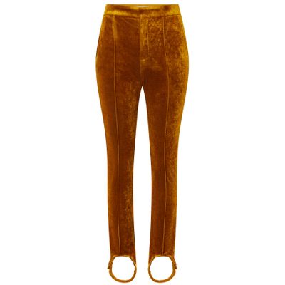 Chloé Velvet Pants In Brown