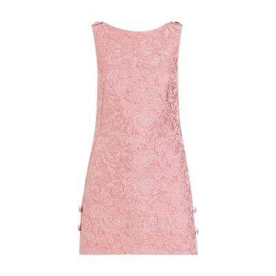 Dolce & Gabbana Short Floral Sack Dress In Multicolor