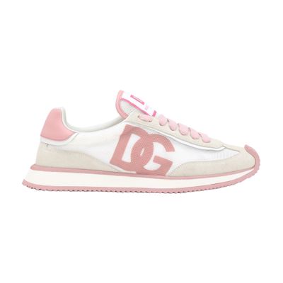 Dolce & Gabbana Canvas And Suede Sneakers In Multicolor